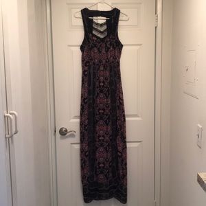 Free People Maxi Dress floral and lace size 8